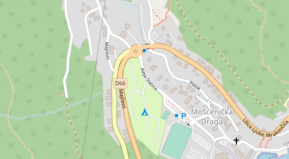 Stellplatz auf Satellitenbild