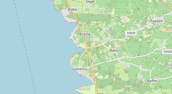 Area di sosta per camper sulla carta