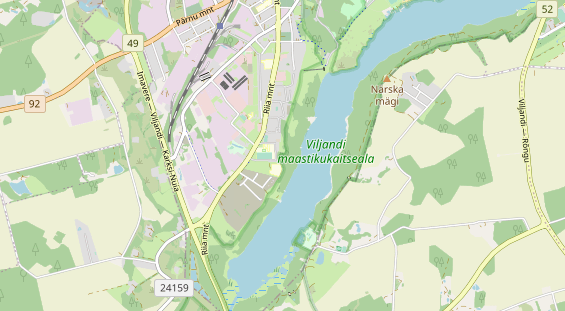 Aire camping-car sur la carte