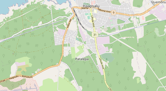 Aire camping-car sur la carte