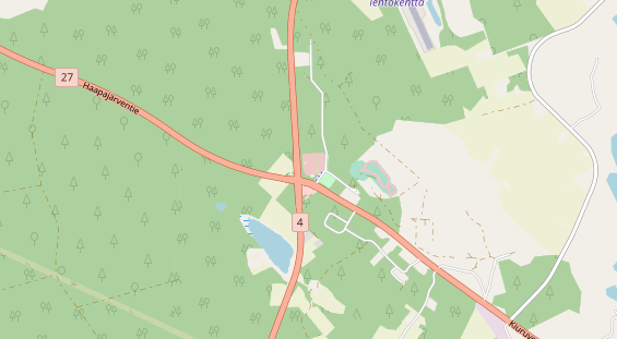 Area di sosta per camper sulla carta