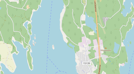 Area di sosta per camper sulla carta