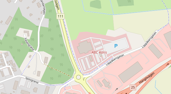 Stellplatz auf Satellitenbild