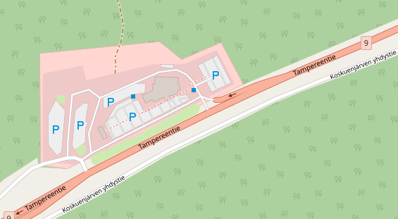 Stellplatz auf Satellitenbild