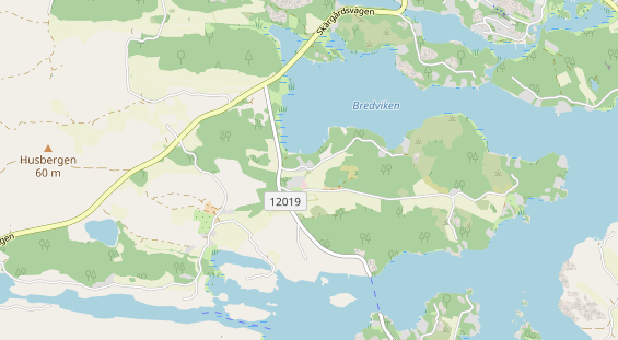 Area di sosta per camper sulla carta