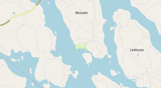 Area di sosta per camper sulla carta