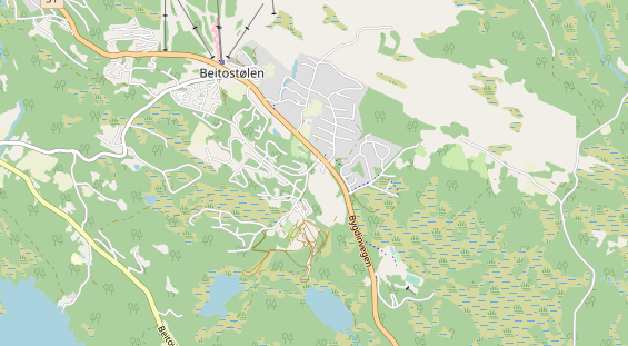 Área para autocaravana en la tarjeta