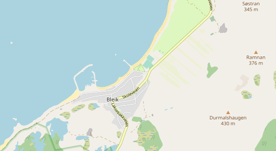 Aire camping-car sur la carte