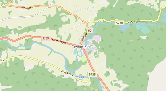 Aire camping-car sur la carte