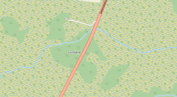 Stellplatz auf Satellitenbild