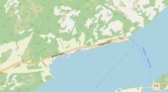 Area di sosta per camper sulla carta