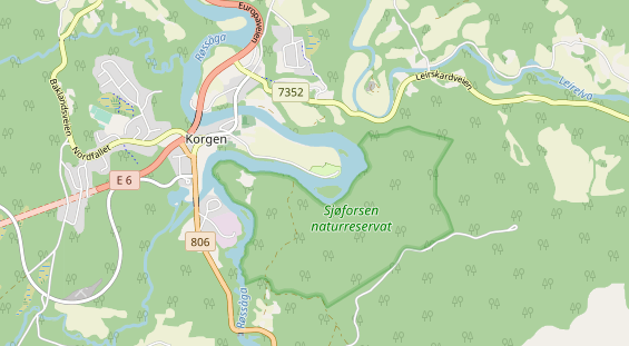 Area di sosta per camper sulla carta