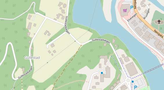 Stellplatz auf Satellitenbild