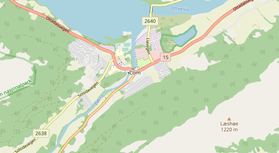 Área para autocaravana en la tarjeta