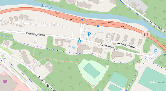 area sosta camper auf Karte