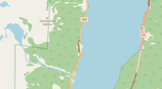 Área para autocaravana en la tarjeta