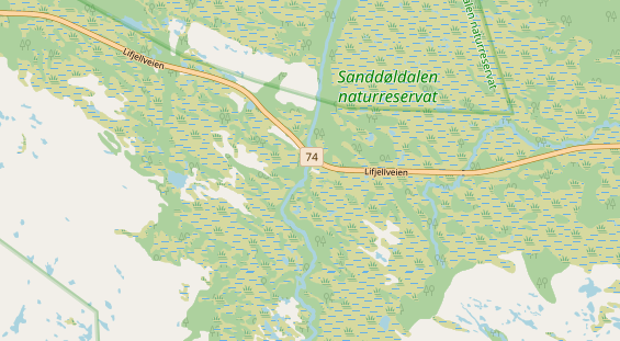 Aire camping-car sur la carte