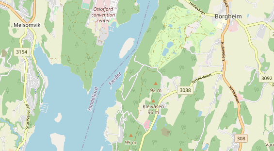 Area di sosta per camper sulla carta