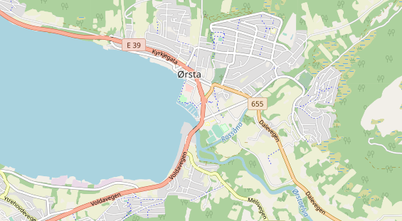 Aire camping-car sur la carte