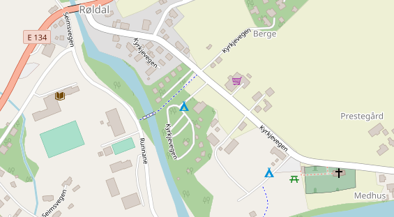 Stellplatz auf Satellitenbild