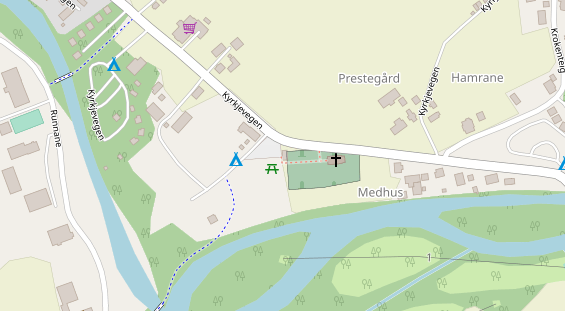 Stellplatz auf Satellitenbild