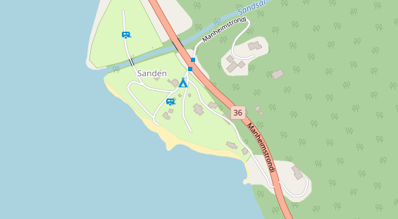 Stellplatz auf Satellitenbild