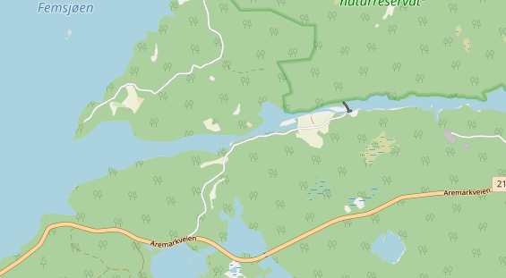 Aire camping-car sur la carte