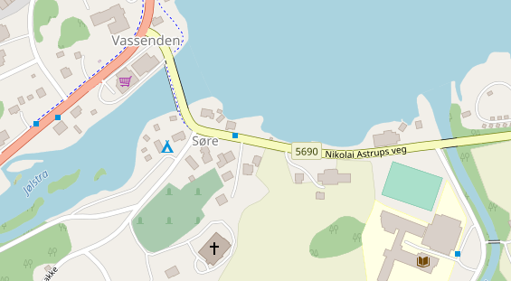 Stellplatz auf Satellitenbild