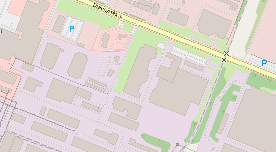 Stellplatz auf Satellitenbild