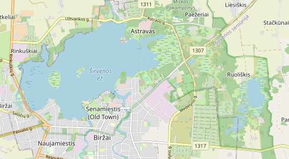 Aire camping-car sur la carte