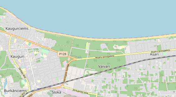 Aire camping-car sur la carte