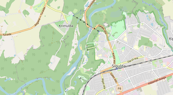 Área para autocaravana en la tarjeta