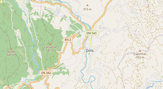 Area di sosta per camper sulla carta