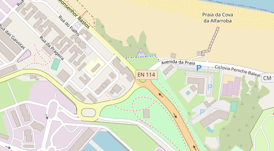 Stellplatz auf Satellitenbild