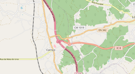 Aire camping-car sur la carte