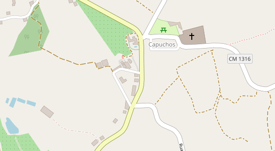 Stellplatz auf Satellitenbild