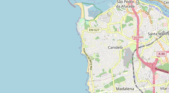 Area di sosta per camper sulla carta