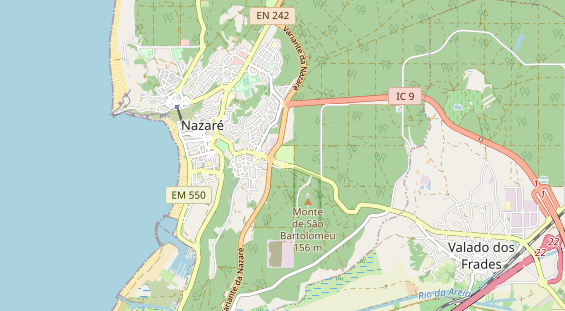 Aire camping-car sur la carte