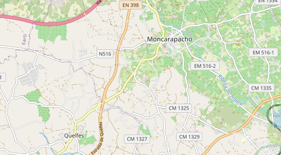 Aire camping-car sur la carte