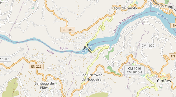 Aire camping-car sur la carte