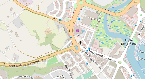 Stellplatz auf Satellitenbild