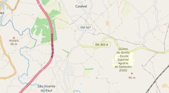 Area di sosta per camper sulla carta