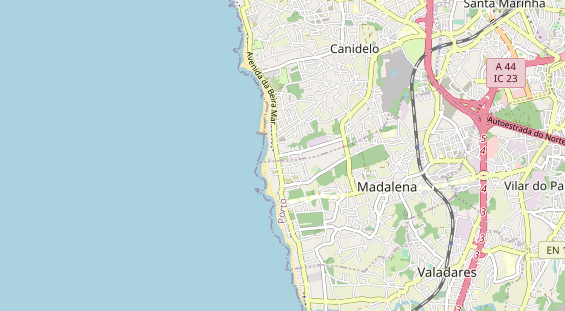 Aire camping-car sur la carte