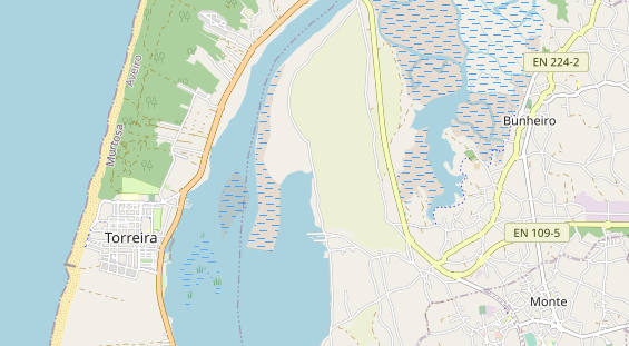 Area di sosta per camper sulla carta