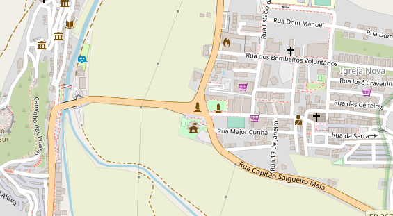 Stellplatz auf Satellitenbild