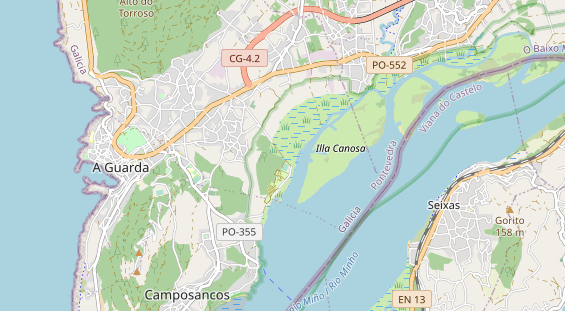 Aire camping-car sur la carte