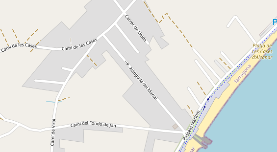 Stellplatz auf Satellitenbild