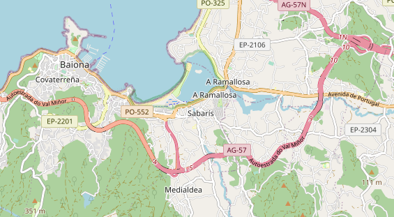 Área para autocaravana en la tarjeta