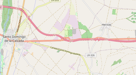 Área para autocaravana en la tarjeta