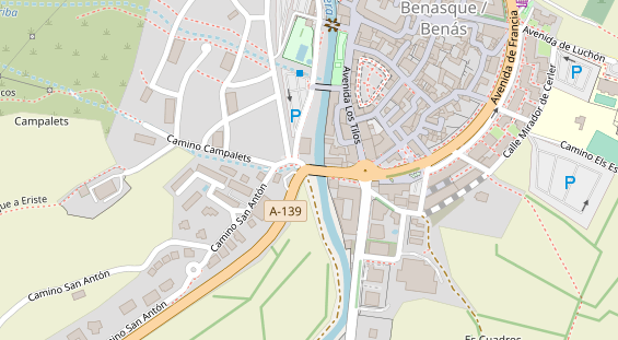 Stellplatz auf Satellitenbild